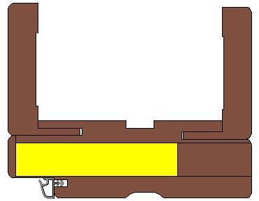 Straight frame P1 with seal