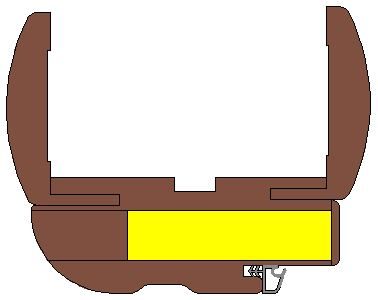 Rounded frame P1 with seal